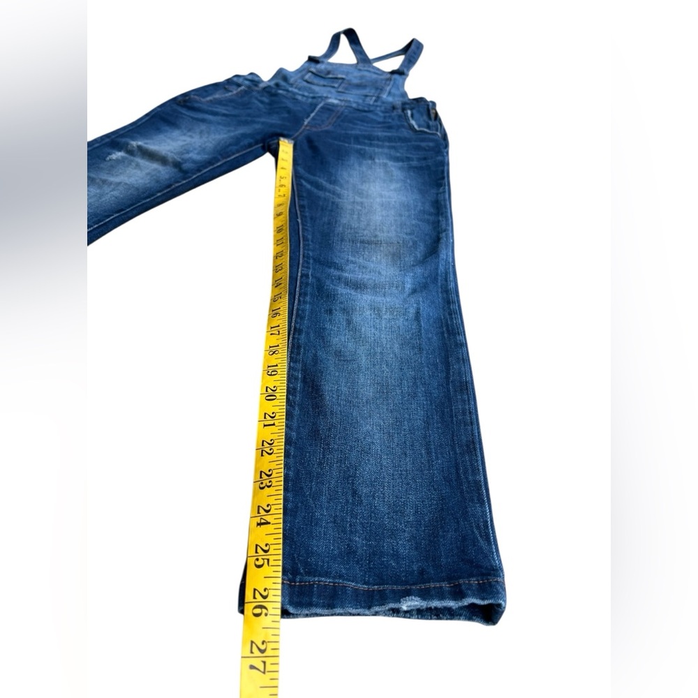 FREE PEOPLE Denim Jean Overalls Boho Festival One-Piece Classic Sz 27 Suspenders - Picture 9 of 12